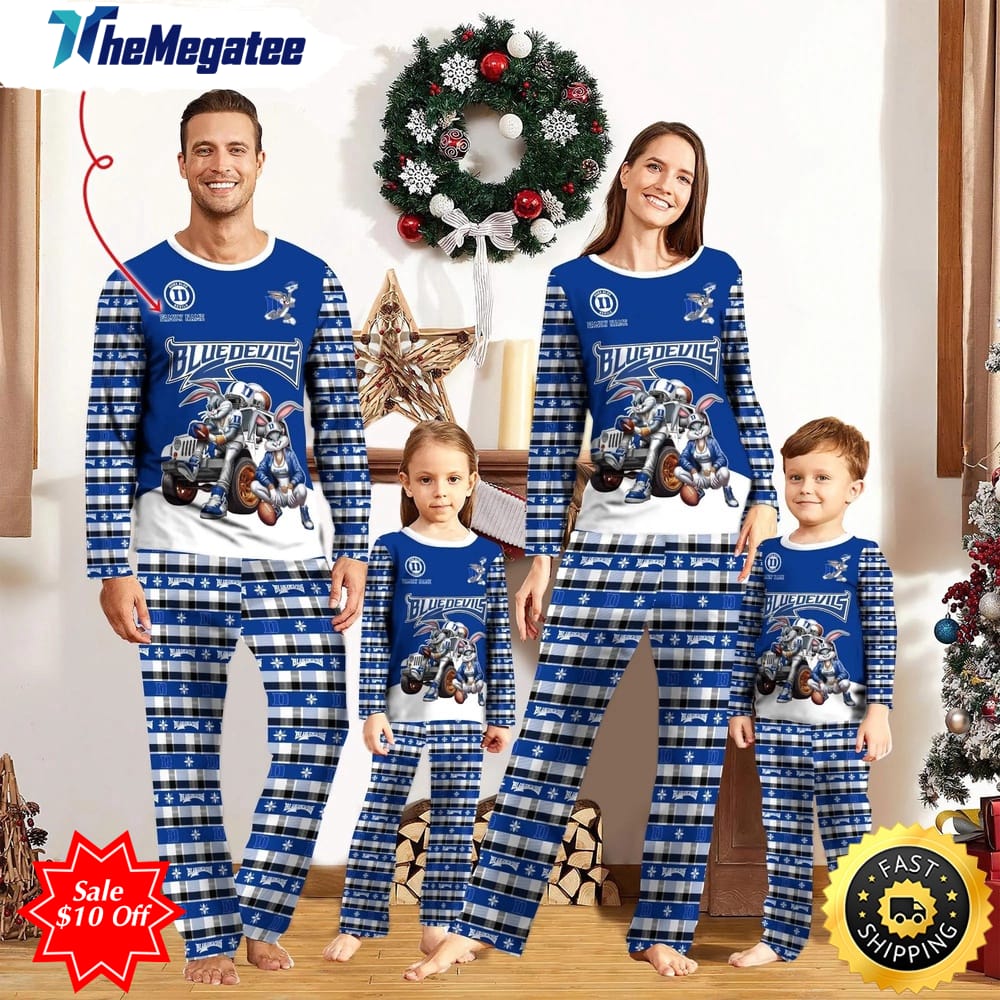 personalized ncaa duke blue devils pajamas for family