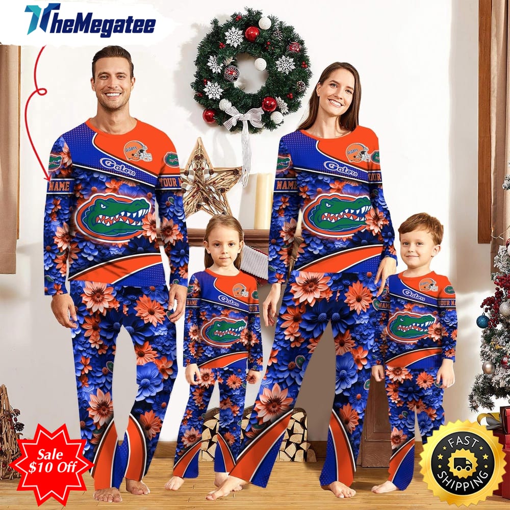 personalized ncaa florida gators pajamas for family pajamas sport fans