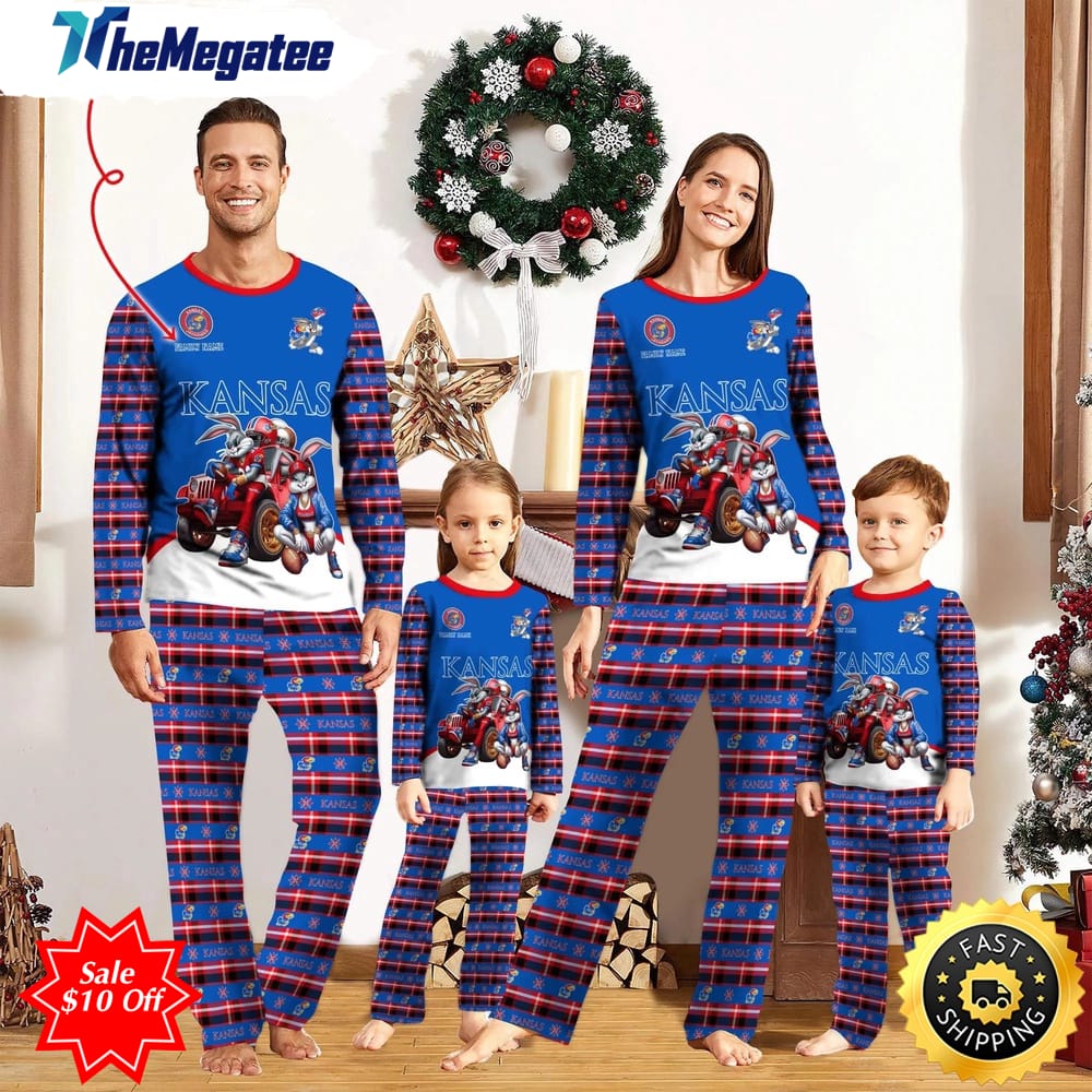 personalized ncaa kansas jayhawks pajamas for family