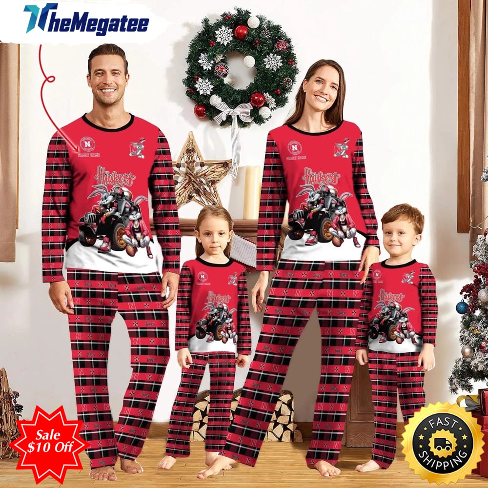 personalized ncaa nebraska cornhuskers pajamas for family