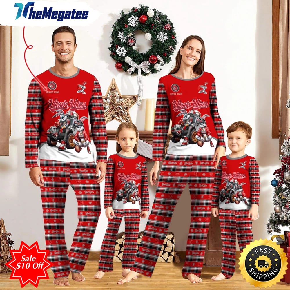 personalized ncaa utah utes pajamas for family