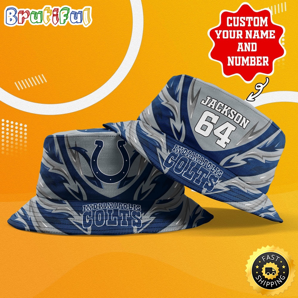 personalized nfl indianapolis colts bucket hat sport nfl bucket hat ykkbi