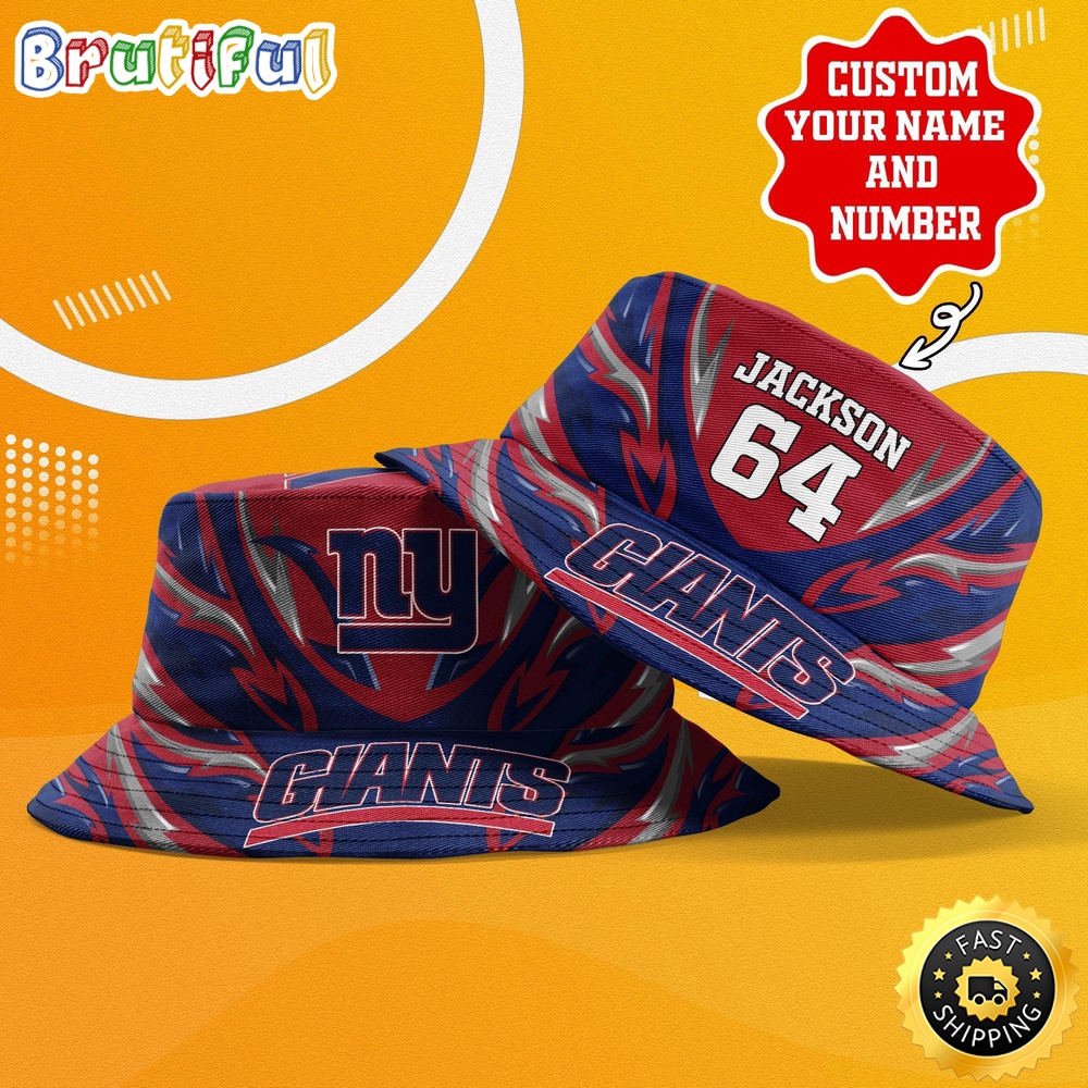 personalized nfl new york giants bucket hat sport nfl bucket hat 9mvc2