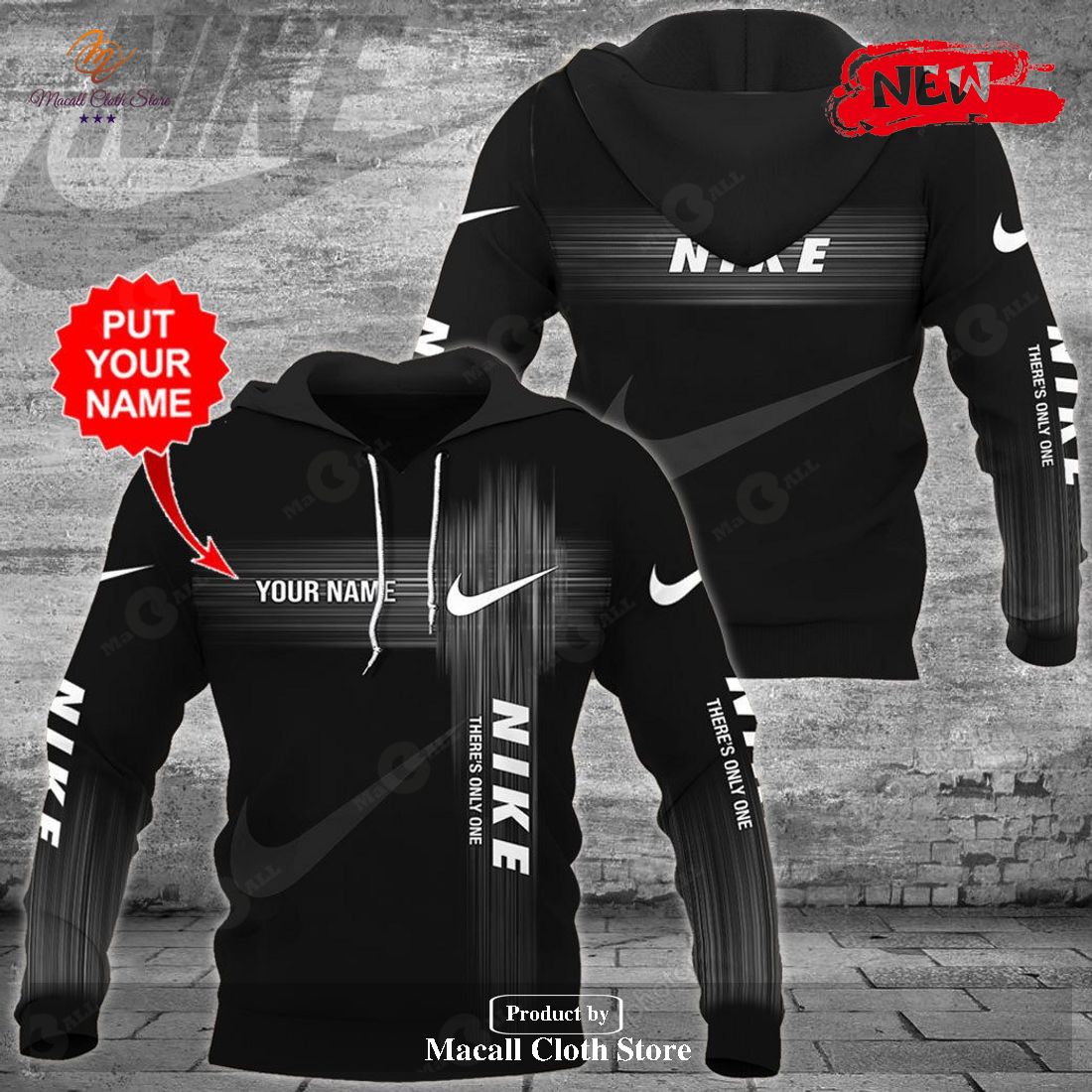 personalized nike black only one design us hot luxury fashion hoodie sweatshirt 3d and pants 1 H8nwx