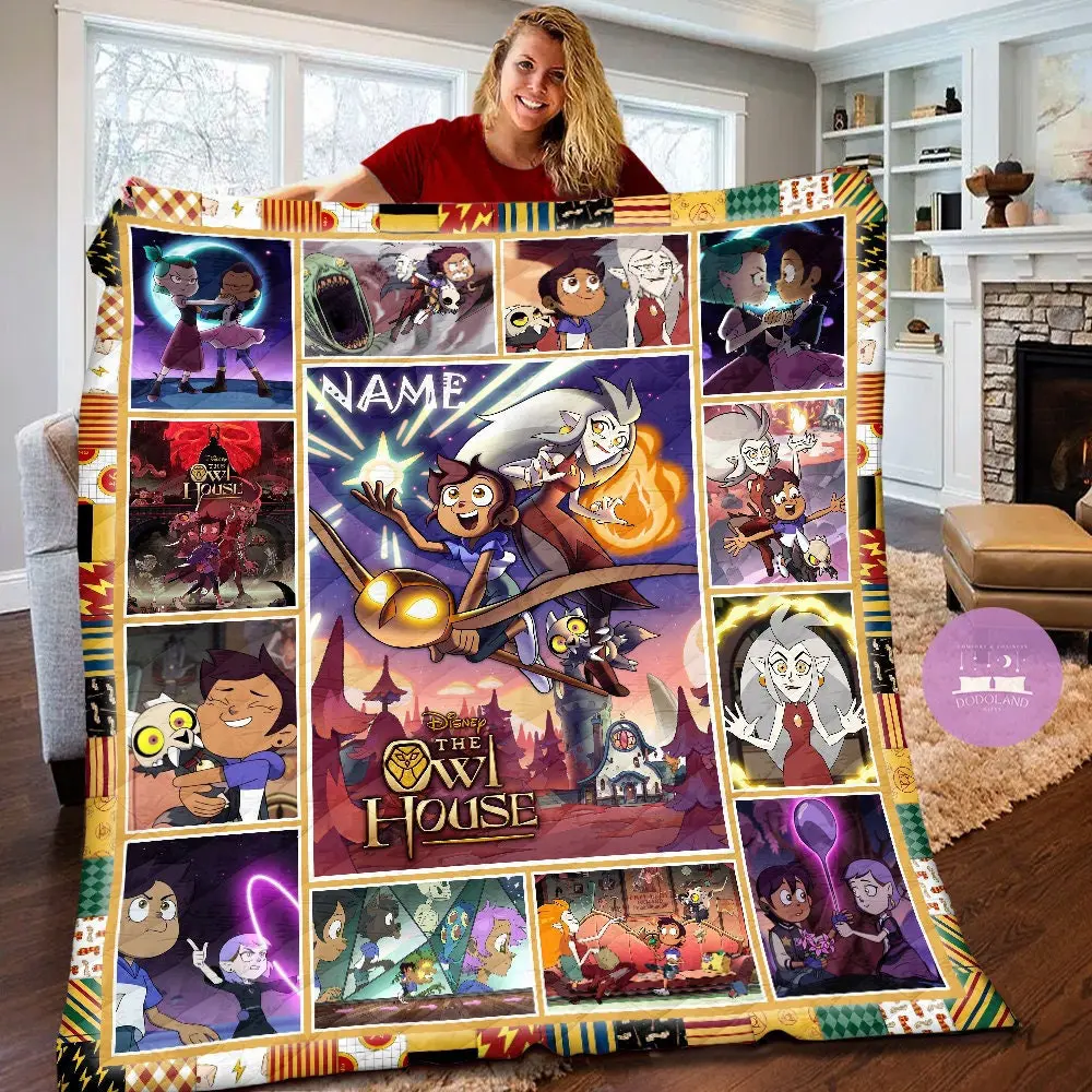 personalized the owl house hexside school quilt christmas gifts for kids pwsdh