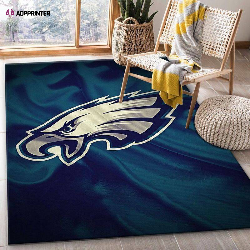 philadelphia eagles americ rug living room floor decor fan gifts