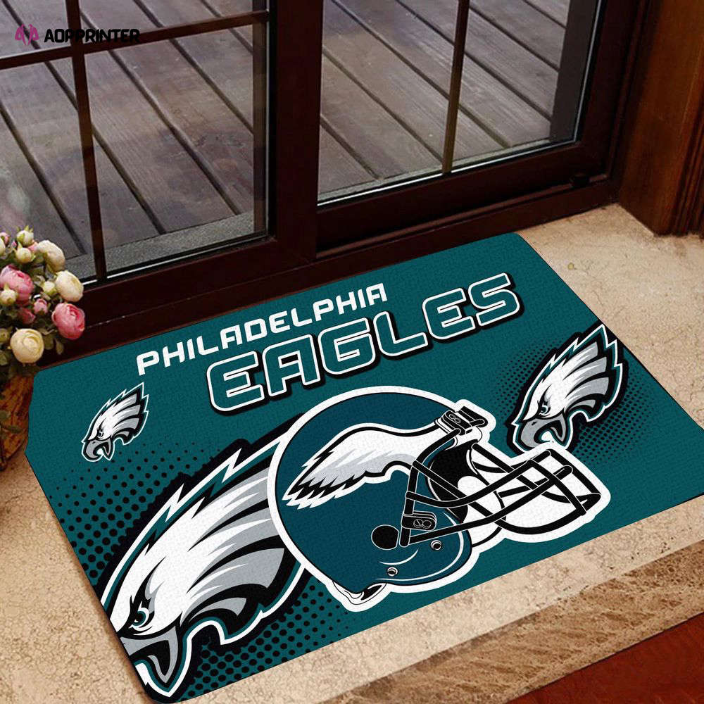 philadelphia eagles doormat gift for home decor