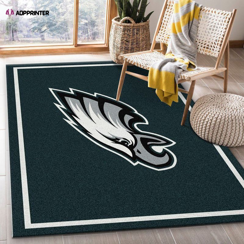 philadelphia eagles imperial spirit rug living room floor decor fan gifts 3