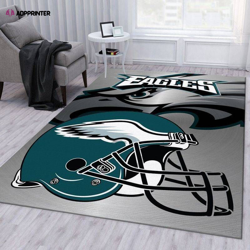 philadelphia eagles metal rug living room floor decor fan gifts