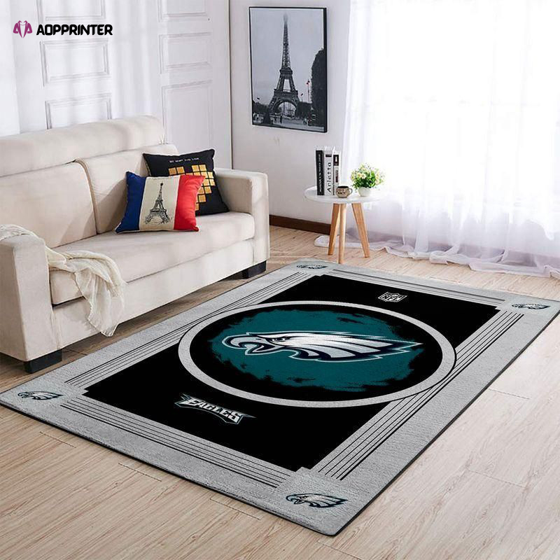 philadelphia eagles rug living room floor decor fan gifts 1