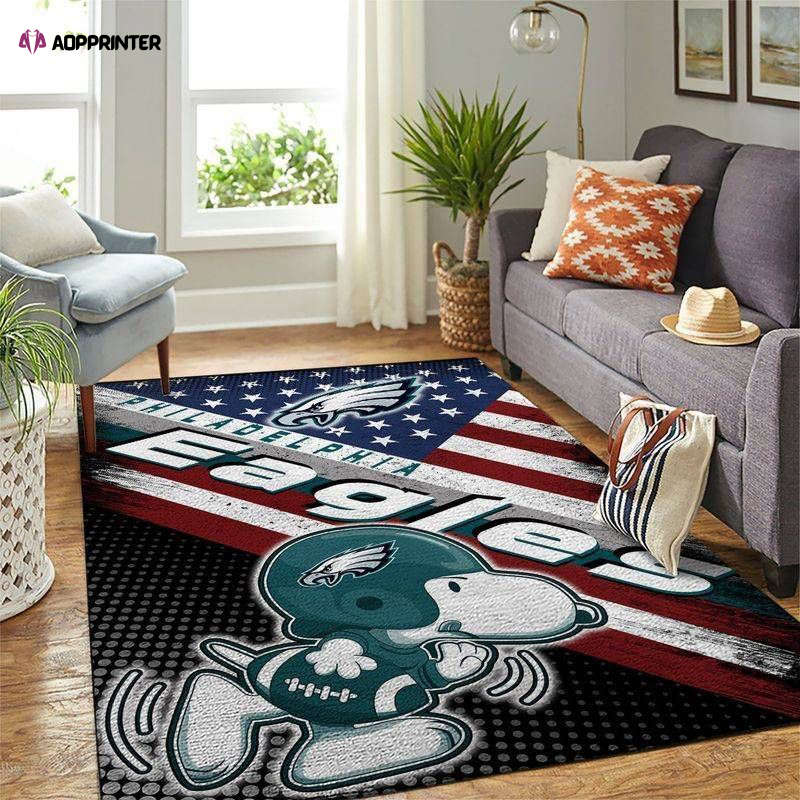 philadelphia eagles rug living room floor decor fan gifts 21