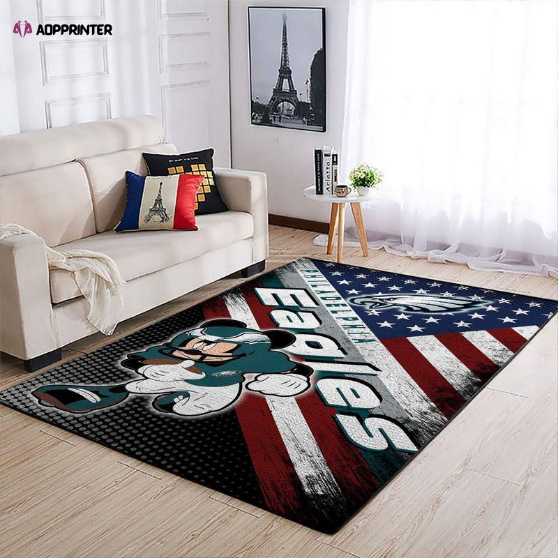 philadelphia eagles rug living room floor decor fan gifts 47