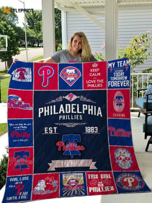 philadelphia phillies 1 quilt blanket for fans home decor gift 1