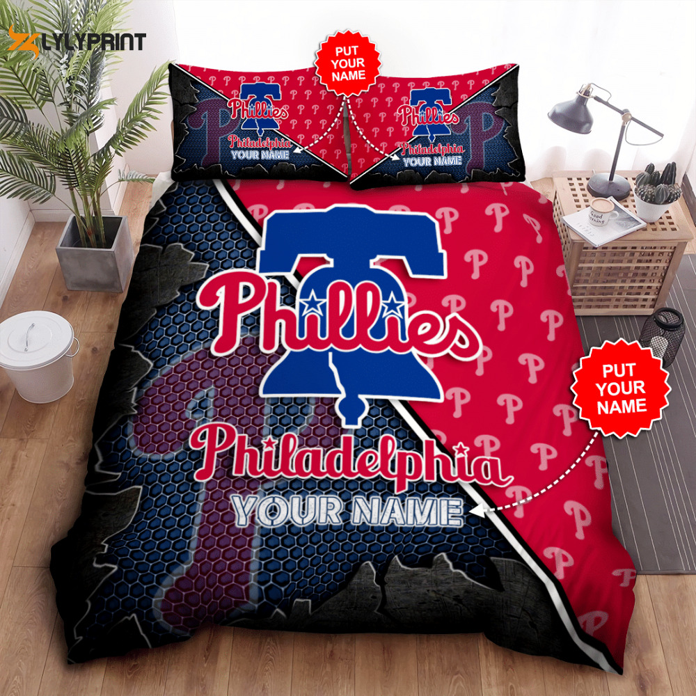 philadelphia phillies duvet cover bedding set bd721