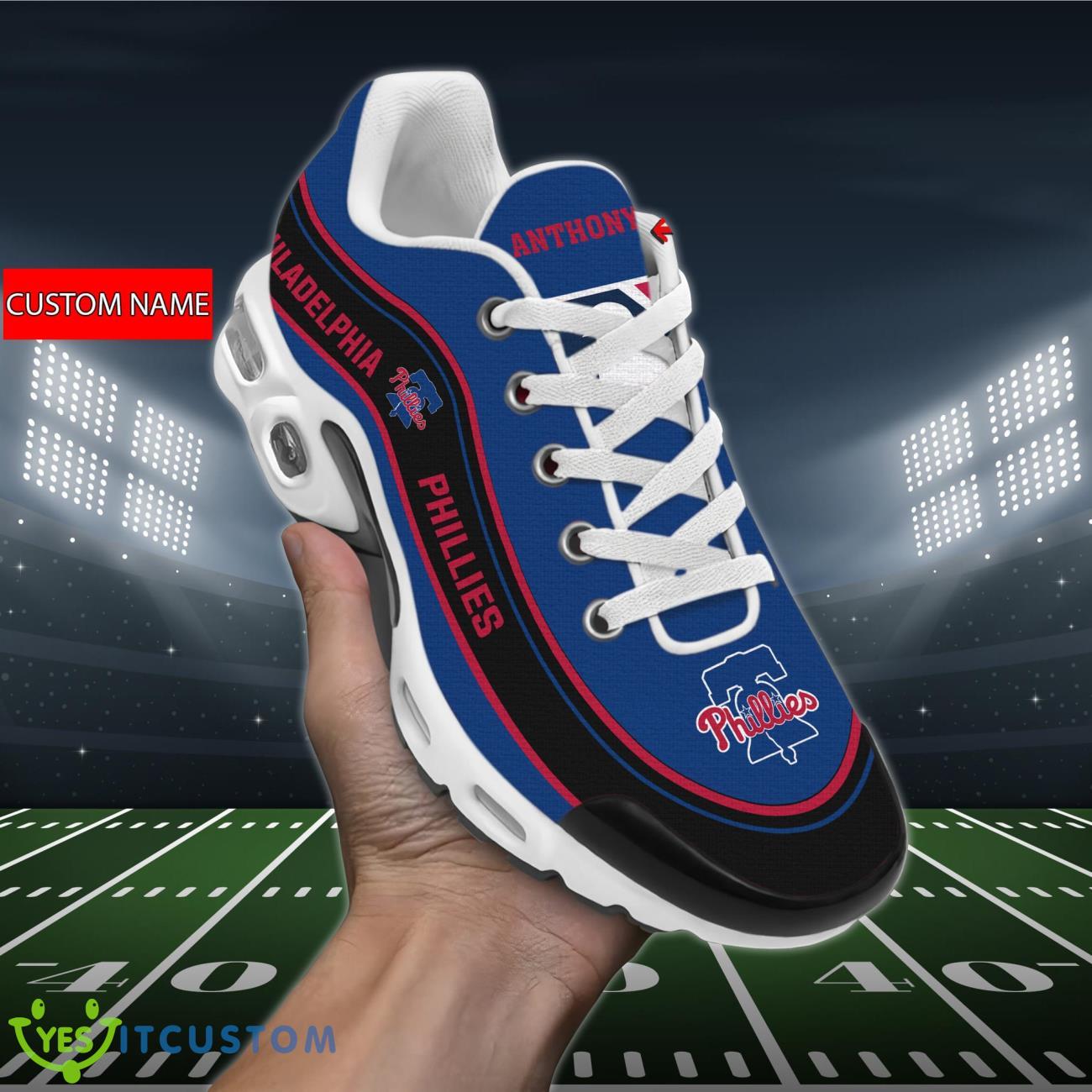 philadelphia phillies mlb air cushion sports shoes custom name for fans