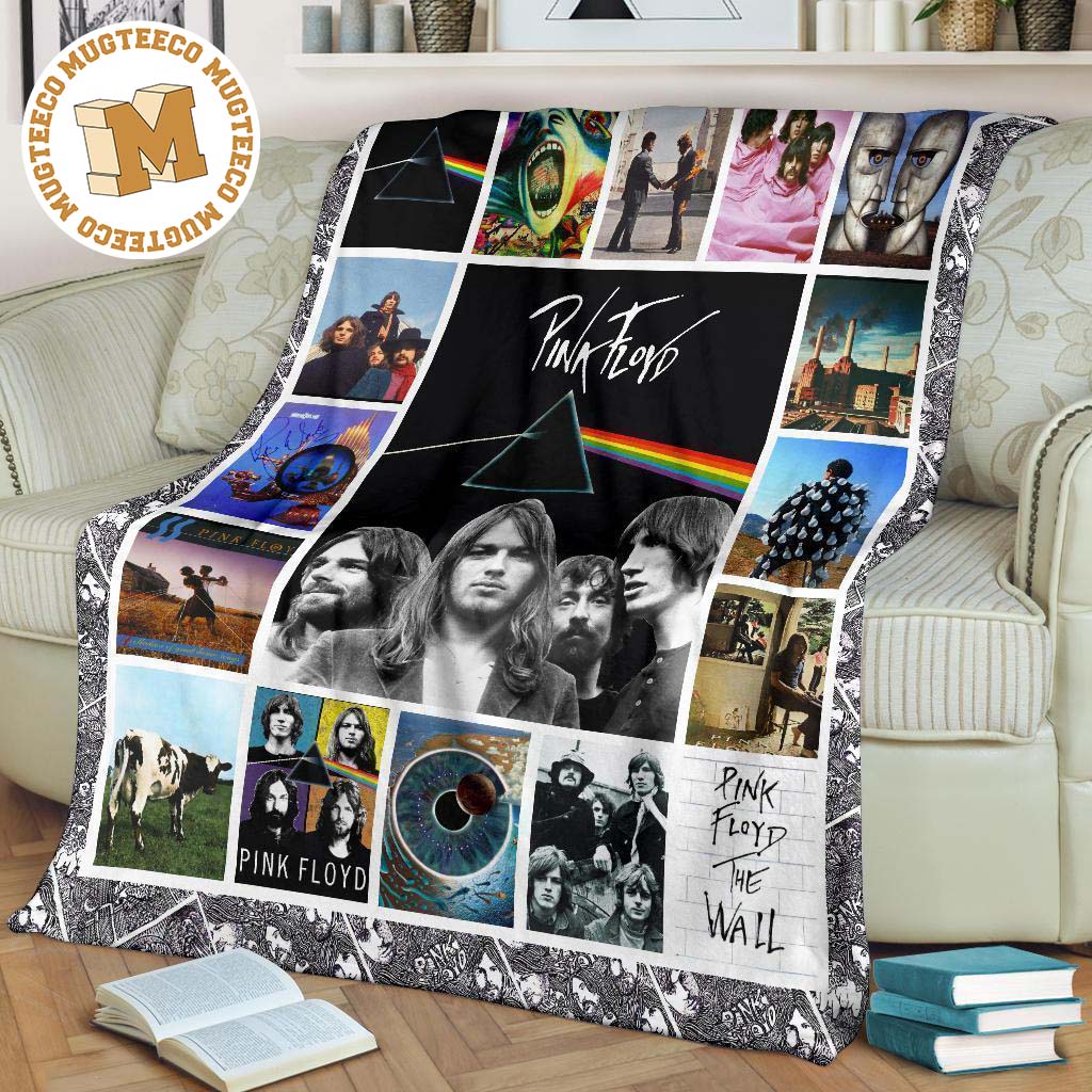 pink floyd fleece blanket music fan gift idea yodvw