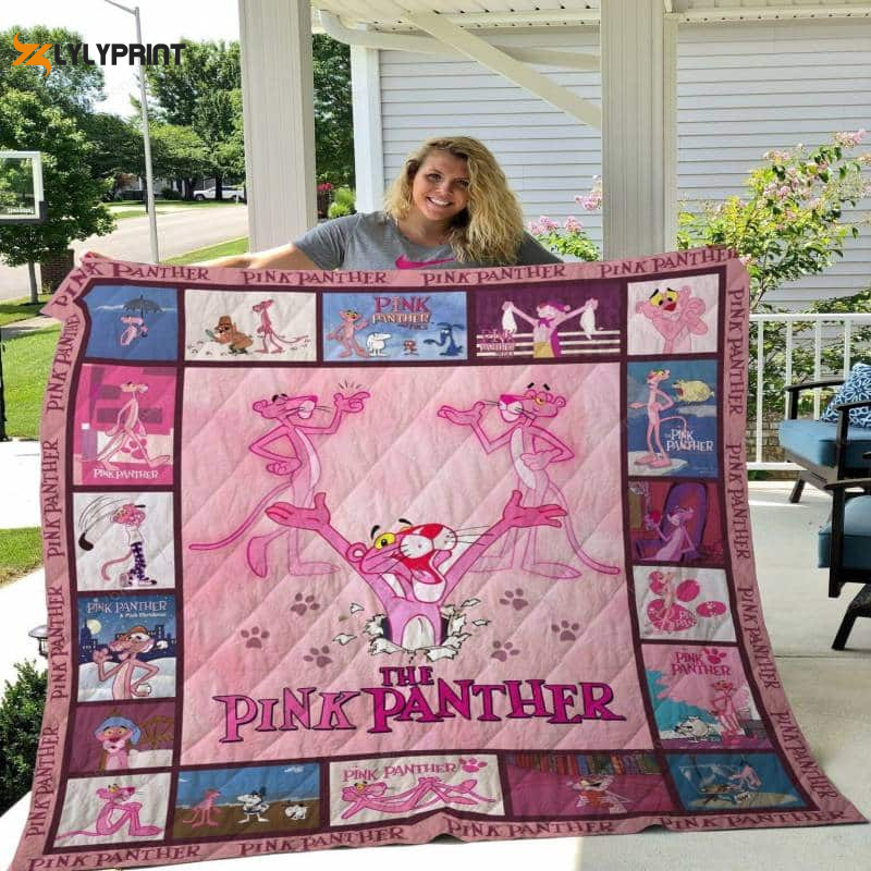 pink panther quilt blanket 1