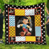 pinocchio quilt blanket cartoon fan gift idea cliil