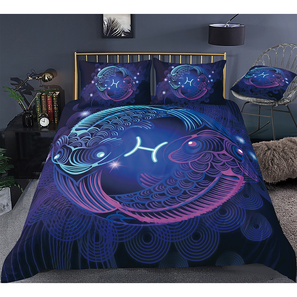 pisces zodiac duvet cover bedroom sets comfortable bedding sets g6pej