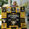 pittsburgh penguins quilt blanket for fans home decor gift 2a