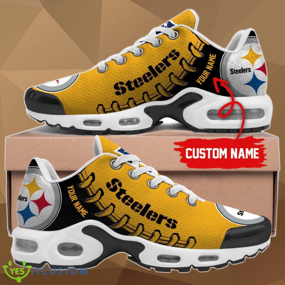 pittsburgh steelers air cushion sports shoes custom name for fans