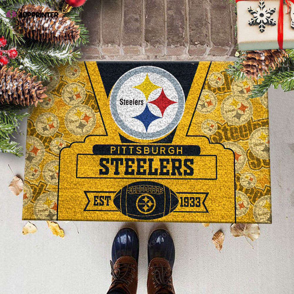 pittsburgh steelers doormat best gift for home decor 1 2