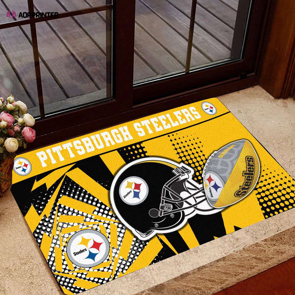 pittsburgh steelers doormat gift for home decor