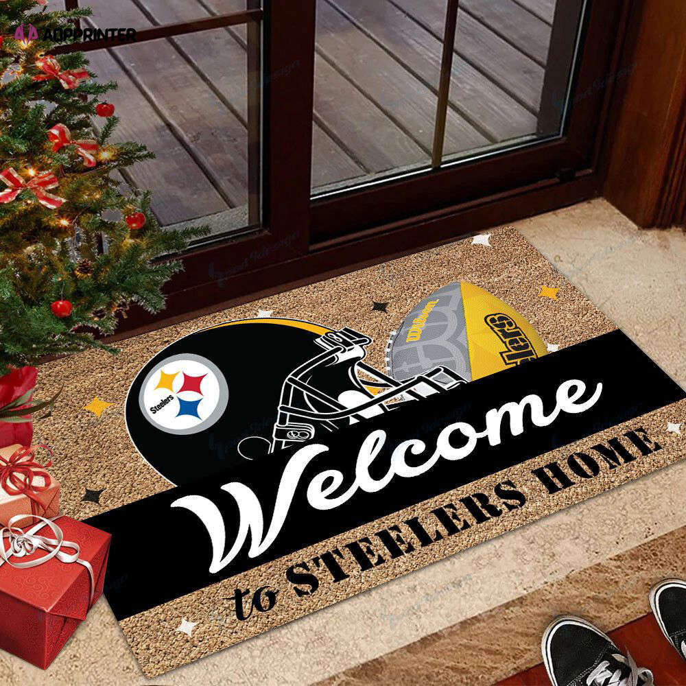 pittsburgh steelers doormat gift for home decor bg88