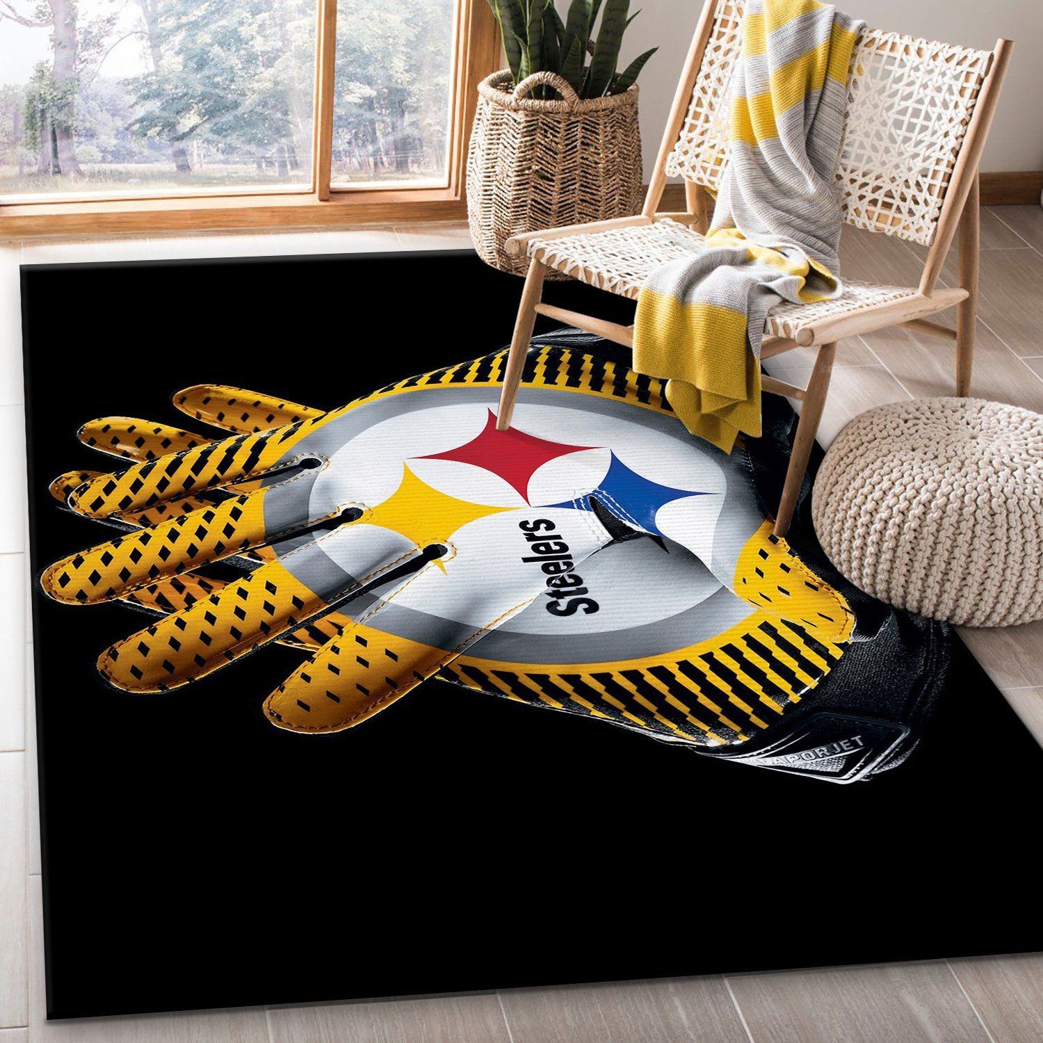 pittsburgh steelers football rug custom size and printing 0