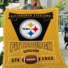 pittsburgh steelers logo premium quilt nvvxp