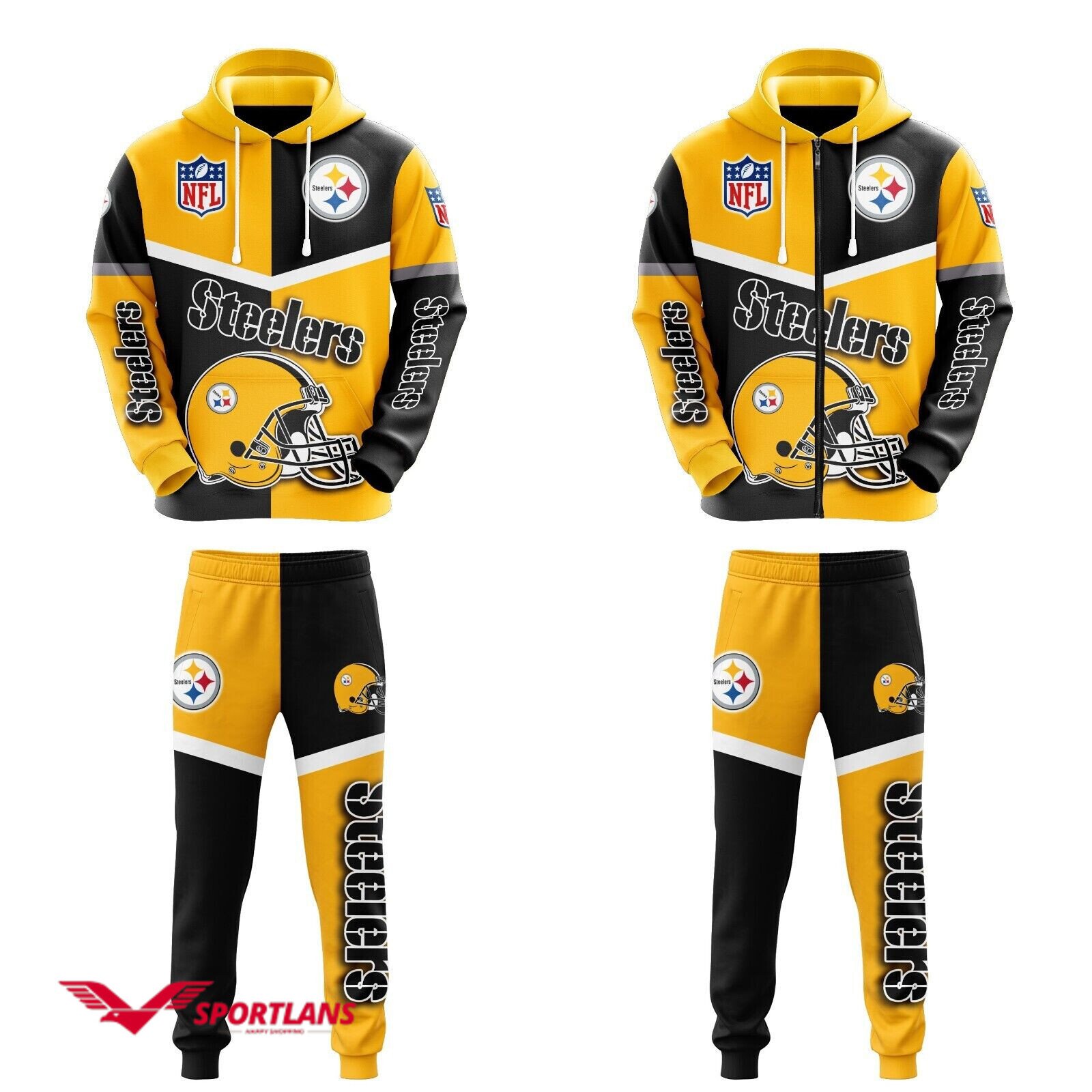 pittsburgh steelers nfl personalized combo hoodie2C zip hoodie and joggers for nfl fans tmhj22011027 bf4dqavdlu