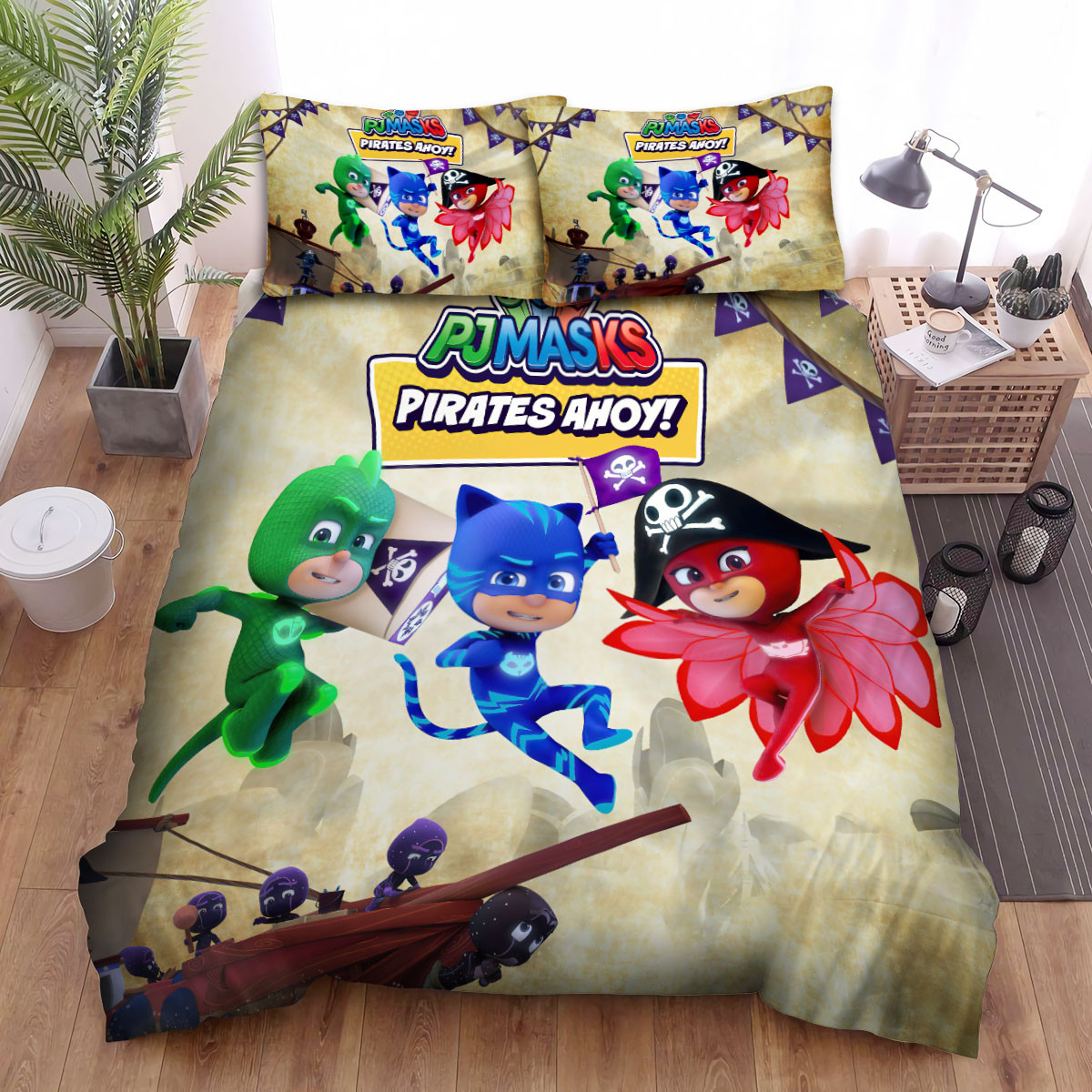 pj masks pirates ahoy bed sheets spread duvet cover bedding sets 9e7zn