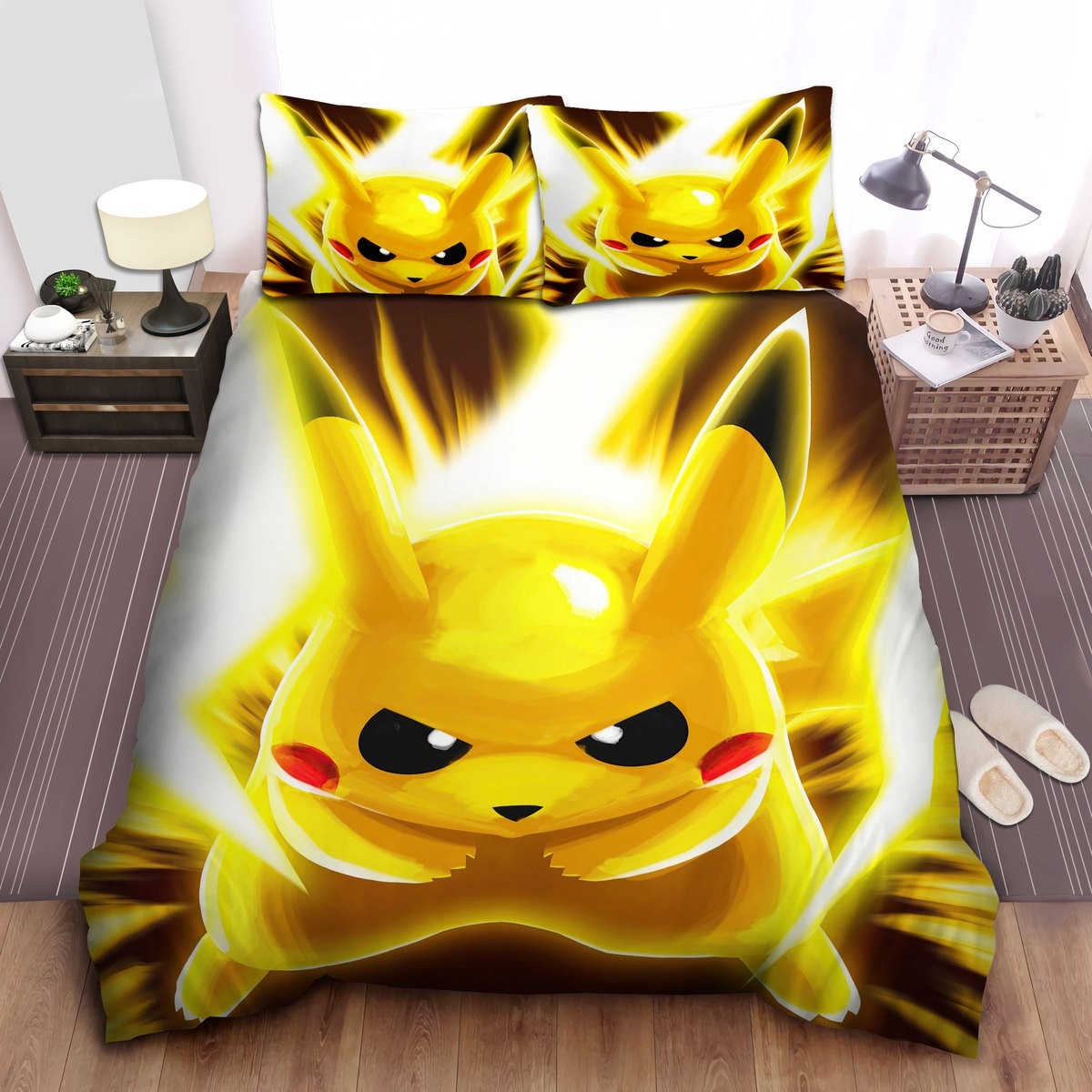 pokemon fury pikachu duvet cover bedroom sets comfortable bedding sets enoqy