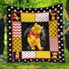 pooh quilt blanket winnie the pooh gift for fan quilt blanket