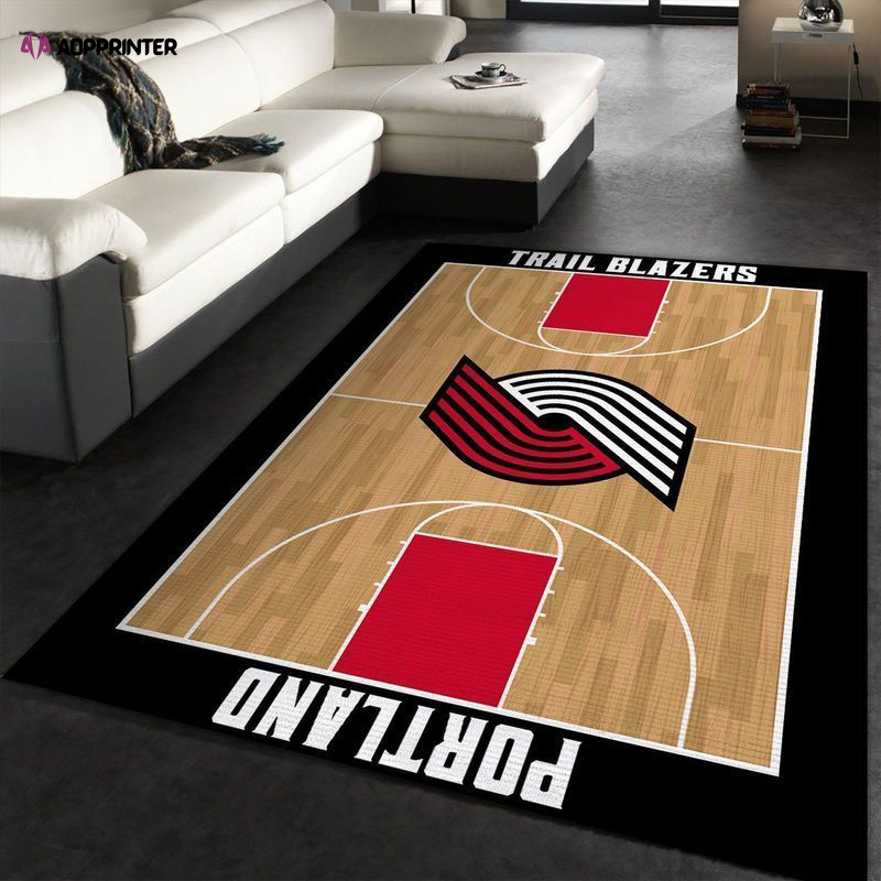 portland trail blazers rug living room floor decor fan gifts 21