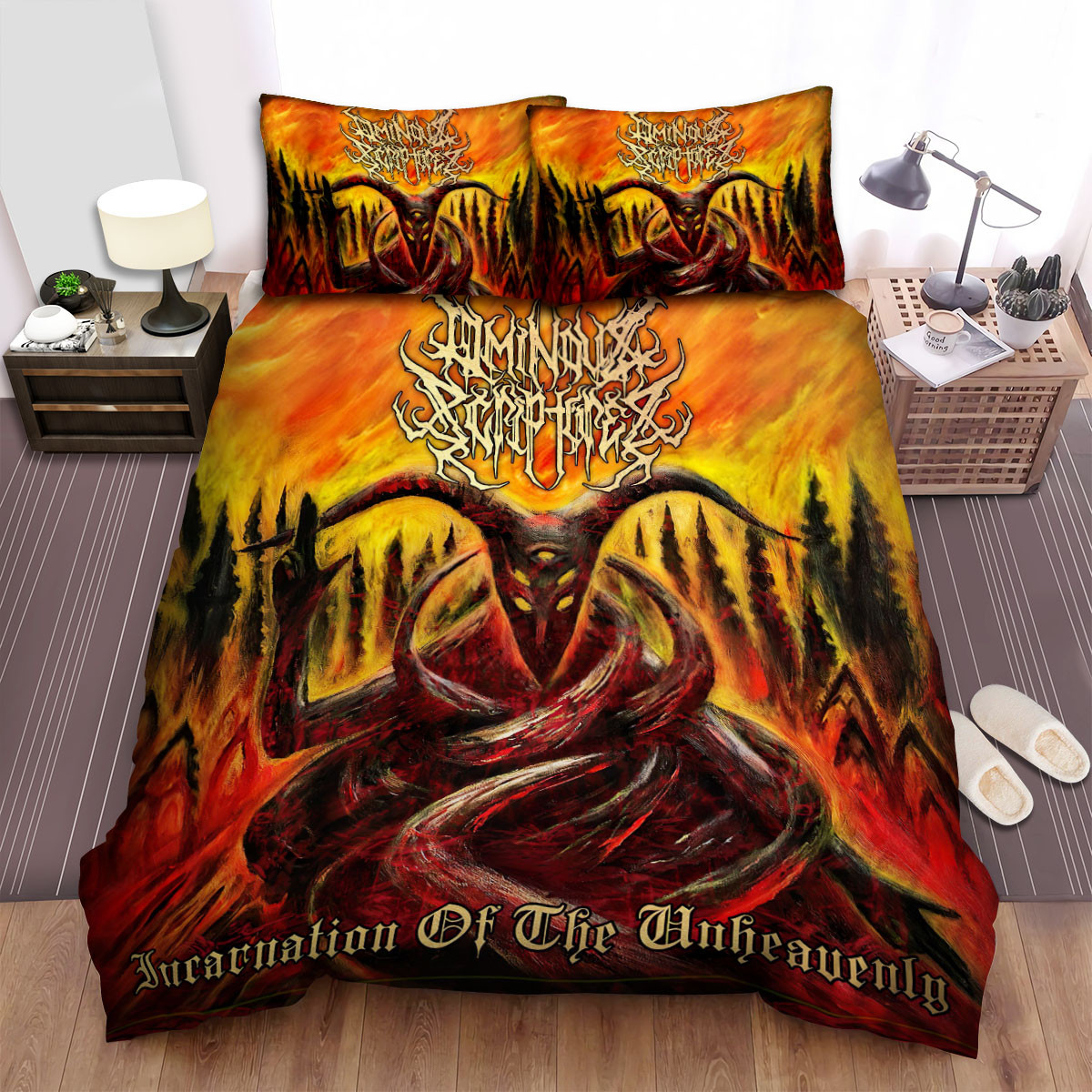 possessed band unheavenly bed sheets spread comforter duvet cover bedding sets ihbhv