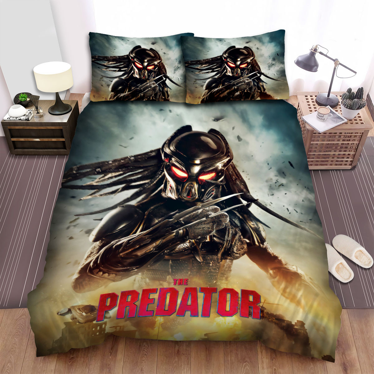 predator the big fire duvet cover bedroom sets comfortable bedding sets okd9w