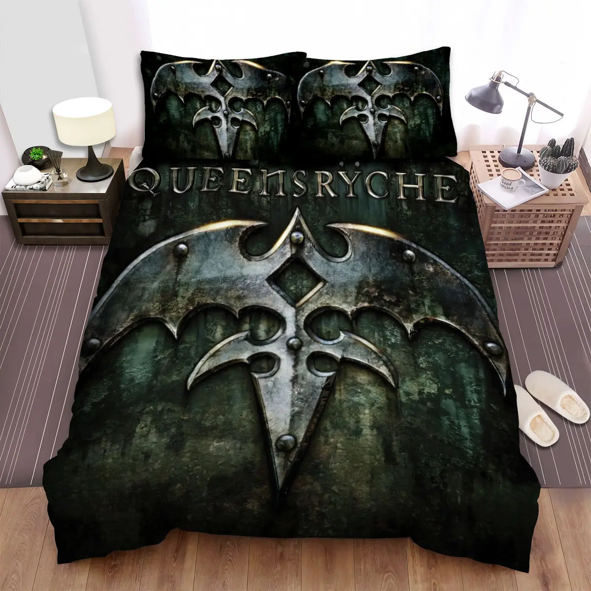 queensryche album logo art duvet cover bedroom sets comfortable bedding sets aktgf