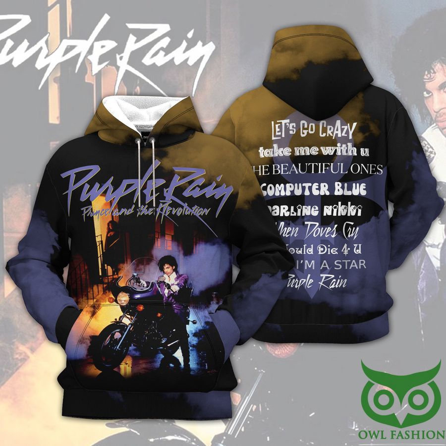 rIfkhEAB 81 The Artist Purple Rain Prince and the Revolution 3D Hoodie