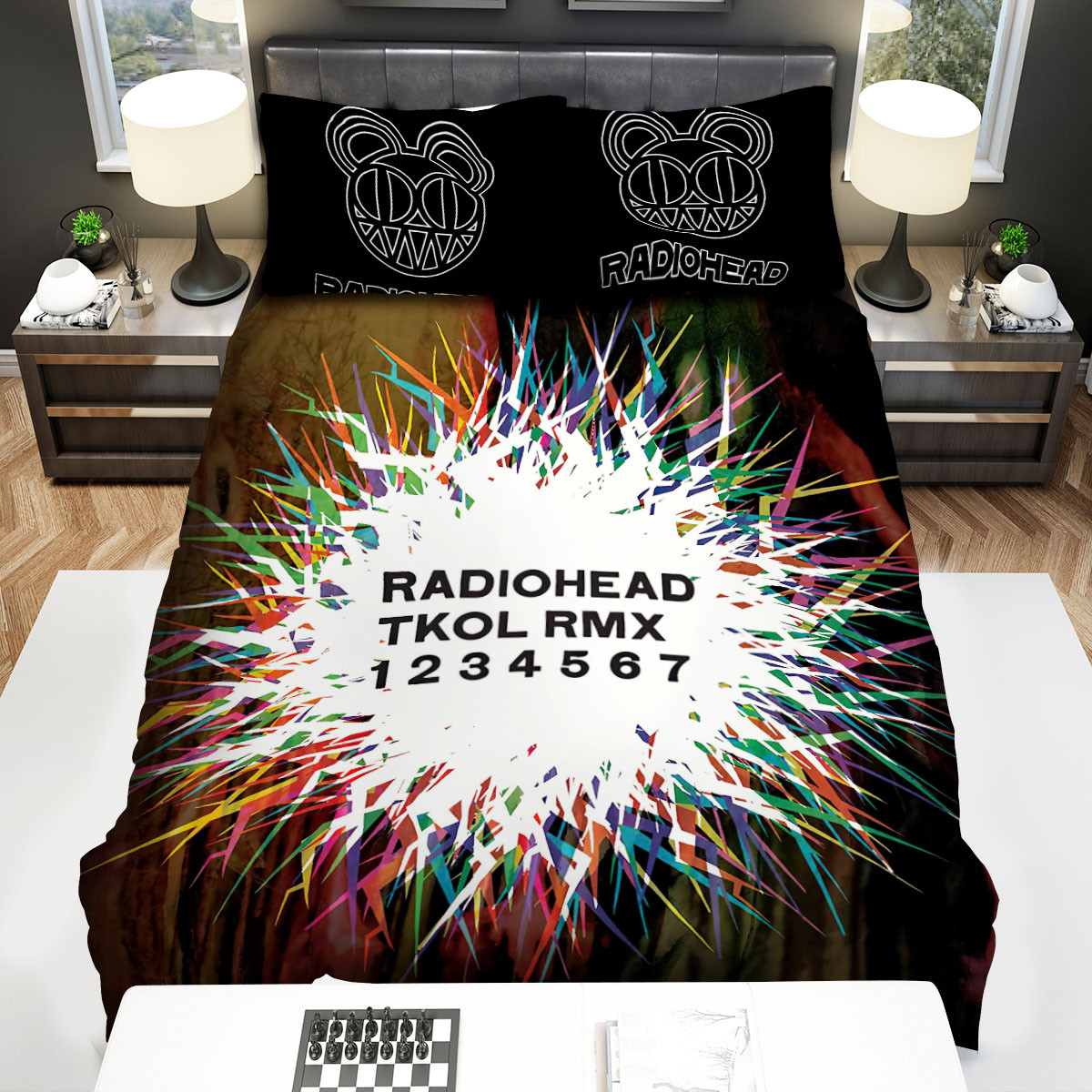 radiohead tkol rmx bed sheets spread comforter duvet cover bedding sets 7iwmk