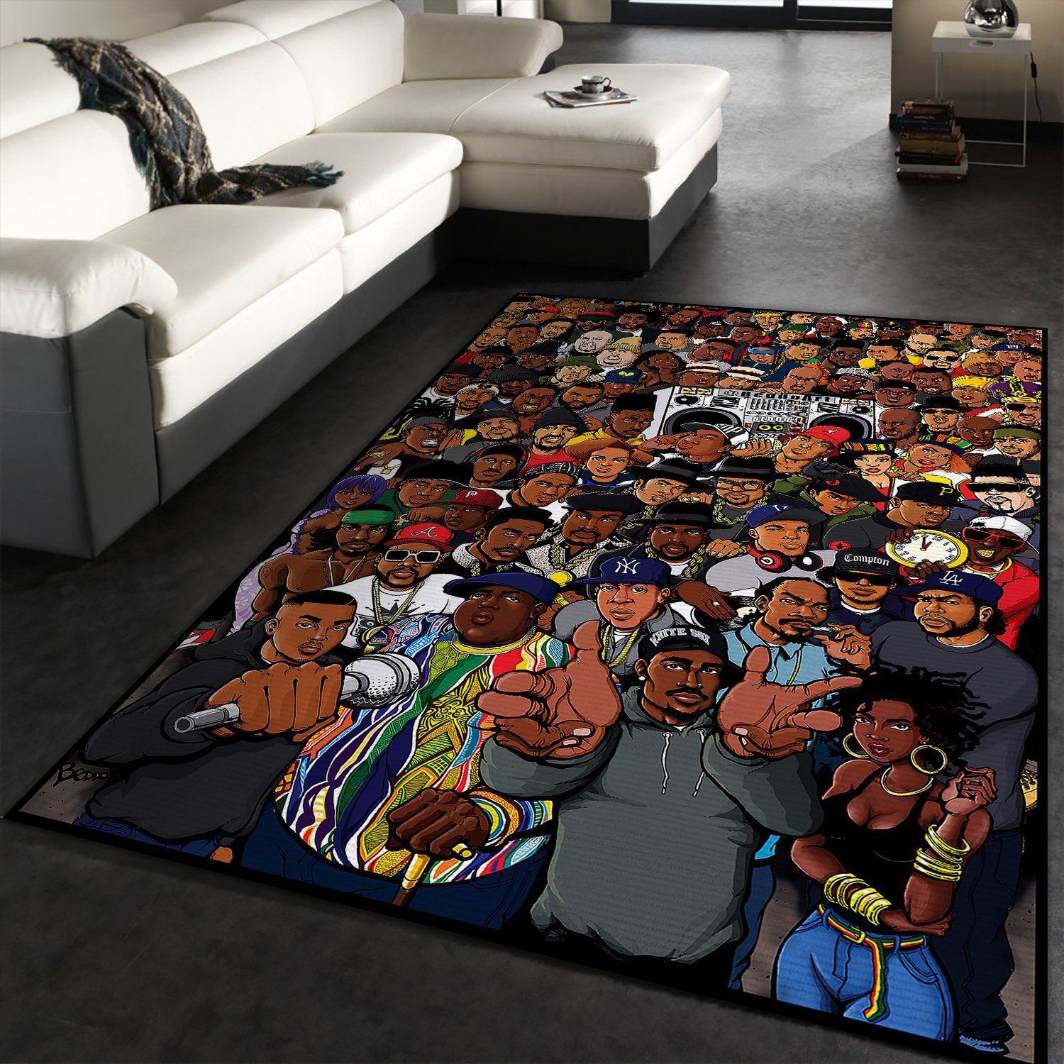 rapper tzay rug custom size and printing 0