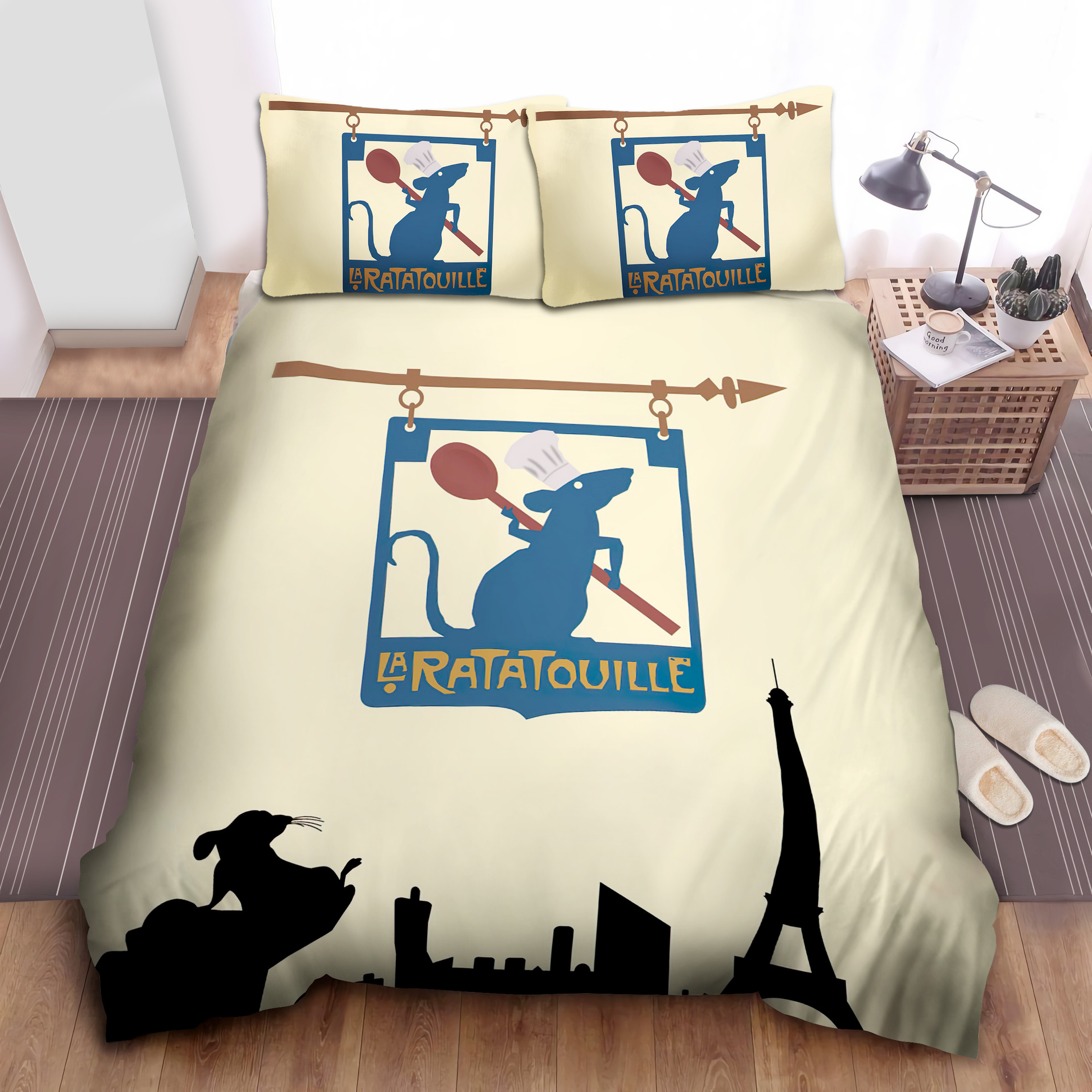 ratatouille remy restaurant signboard duvet cover bedroom sets comfortable bedding sets wnzvs