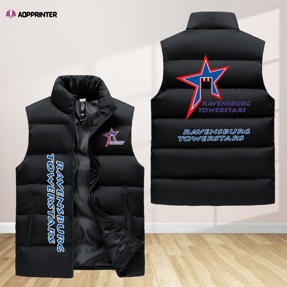 ravensburg towerstars sleeveless puffer jacket custom for fans gifts