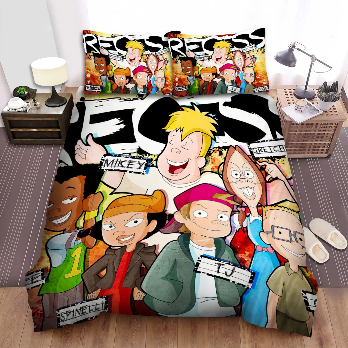 recess characters and their names bed sheets spread duvet cover bedding sets gmvpw