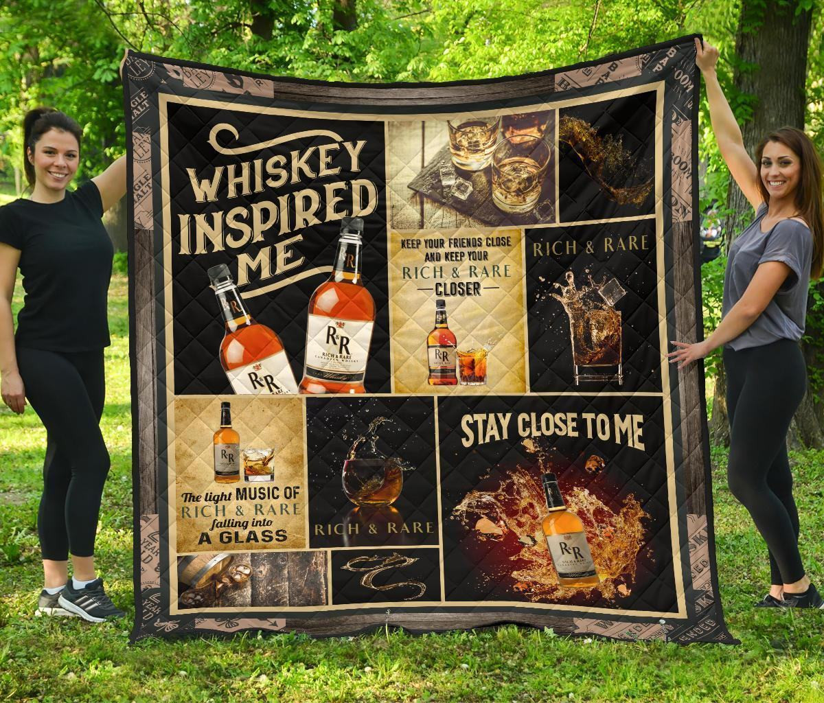 rich rare quilt blanket whiskey inspired me gift idea aze0f