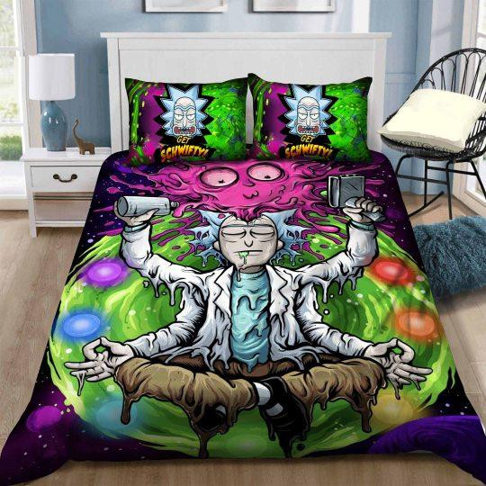 rick and morty halloween and duvet cover bedroom sets comfortable bedding sets nlrgd