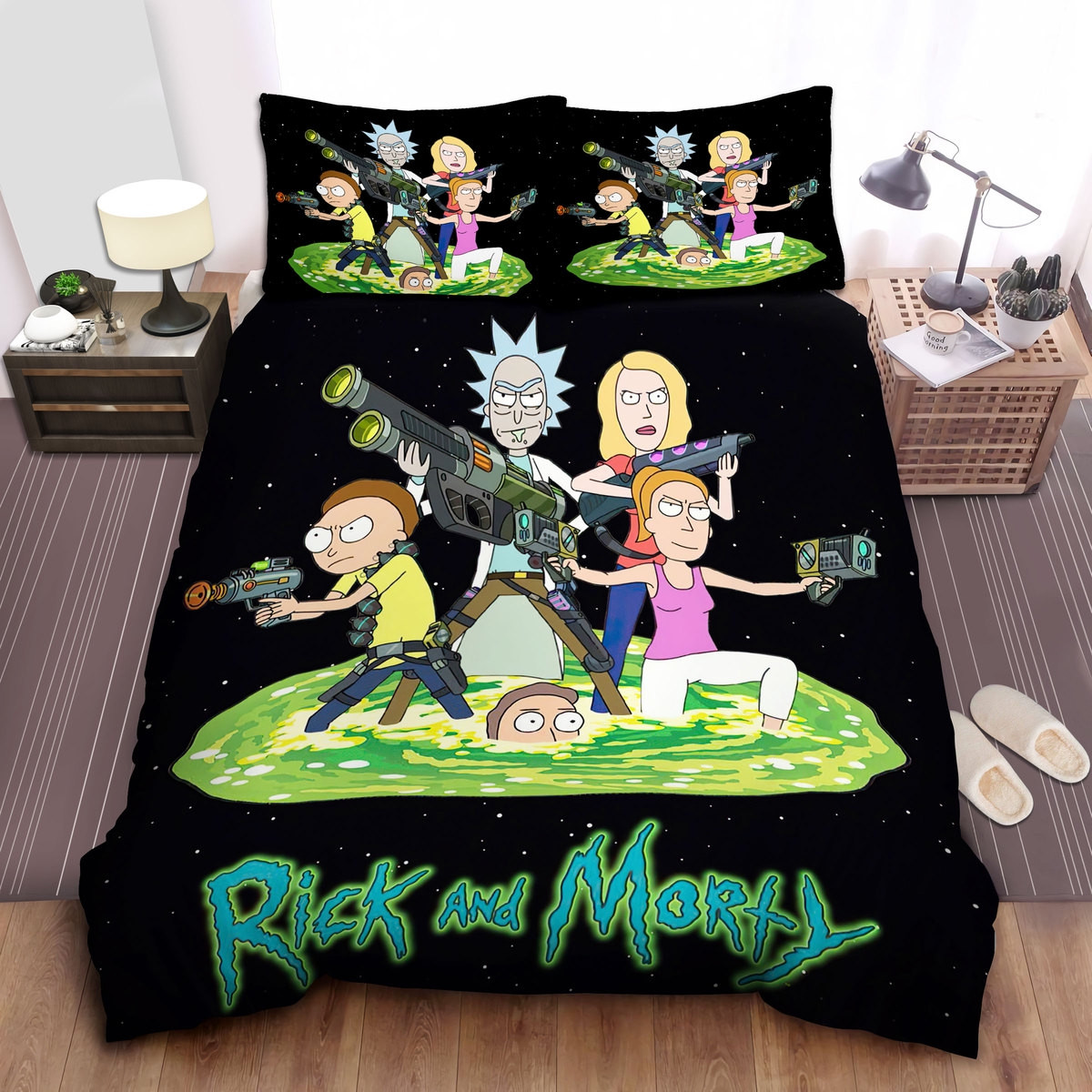 rick and morty version munchkin duvet cover bedroom sets comfortable bedding sets x9fm9