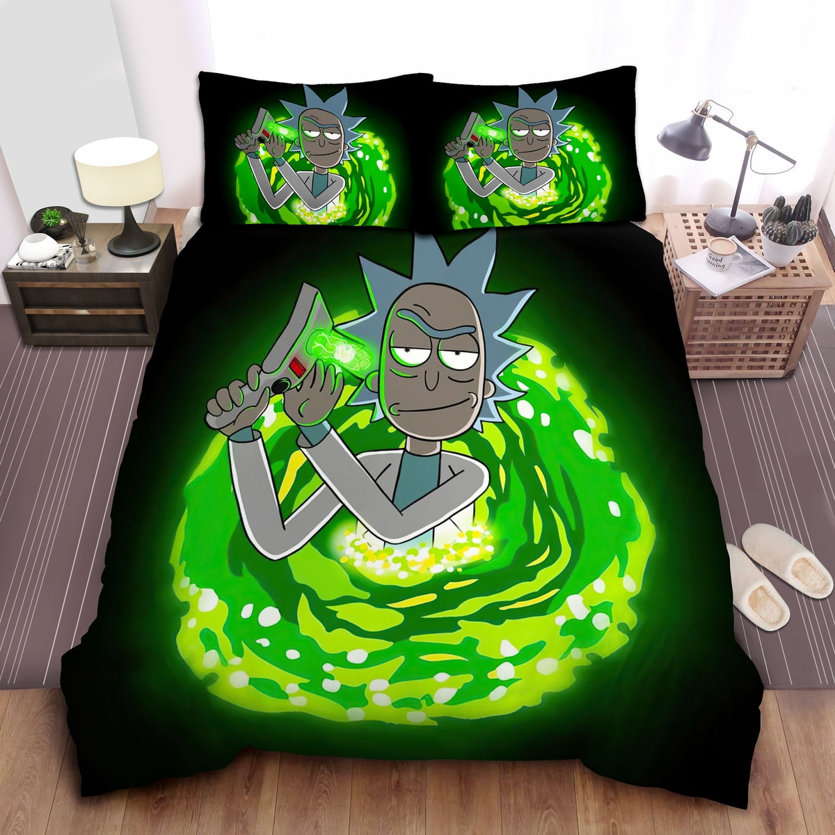 rick and the portal gun duvet cover bedroom sets comfortable bedding sets xfsgc