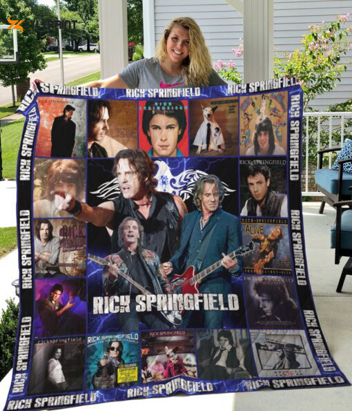 rick springfield quilt blanket for fans home decor gift