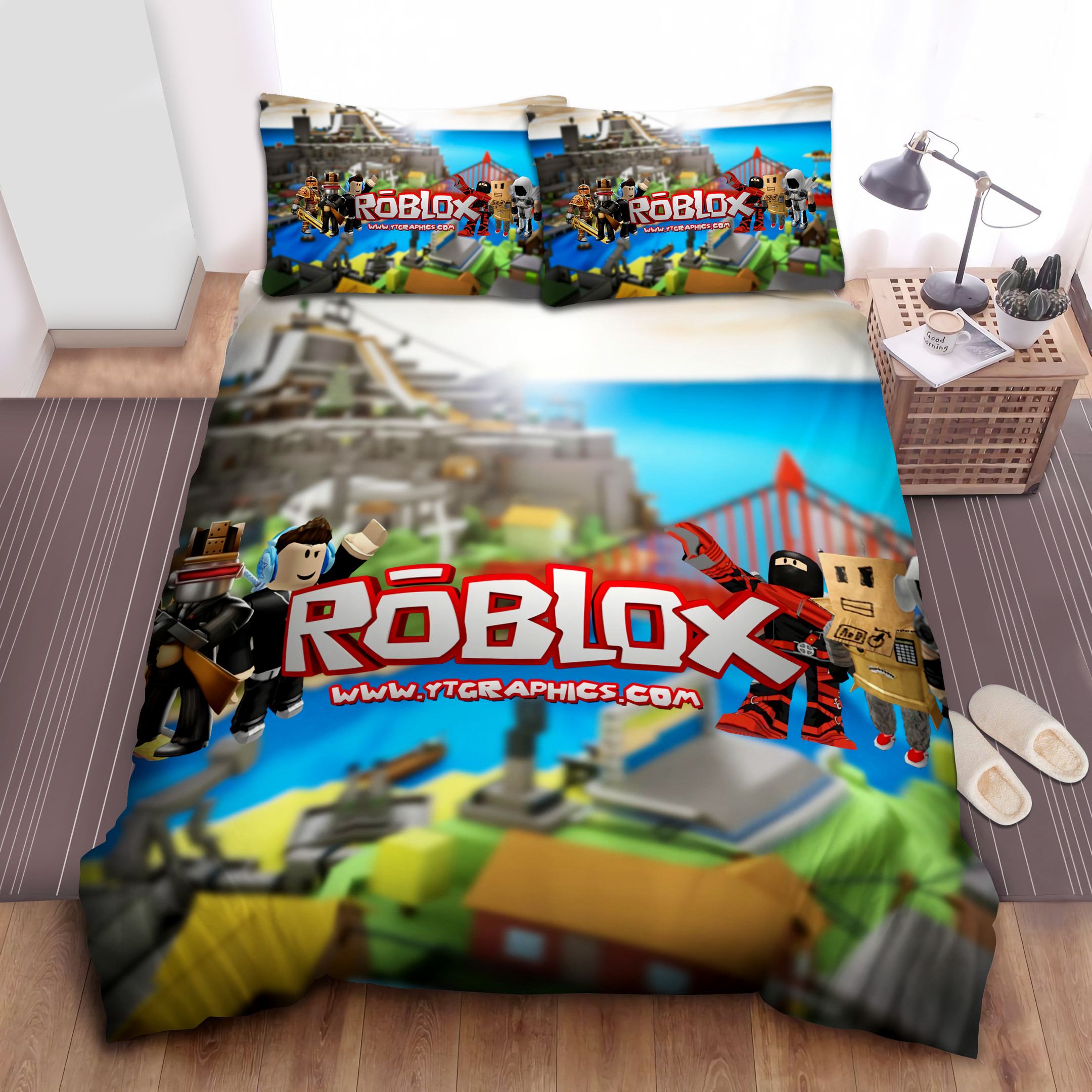 roblox creative characters duvet cover bedroom sets comfortable bedding sets zxyvu